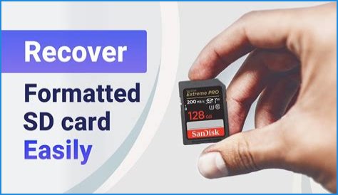 Can you recover an SD card after formatting?