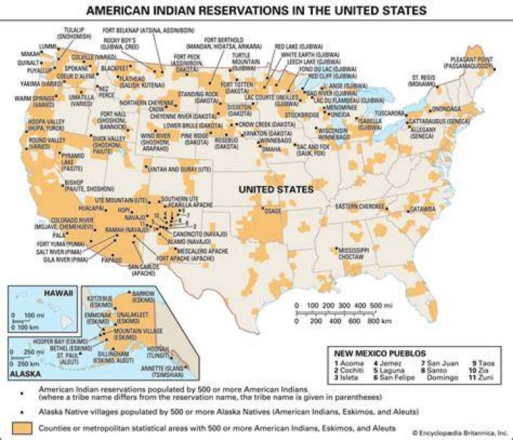 Are there any Indian reservations in Idaho