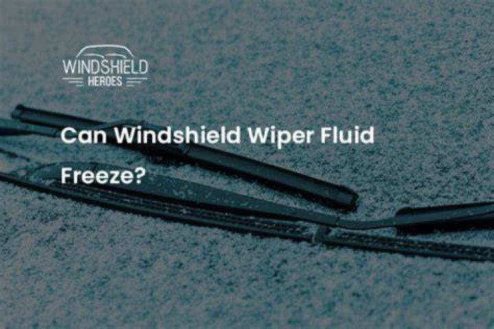 Can your windshield wiper fluid freeze