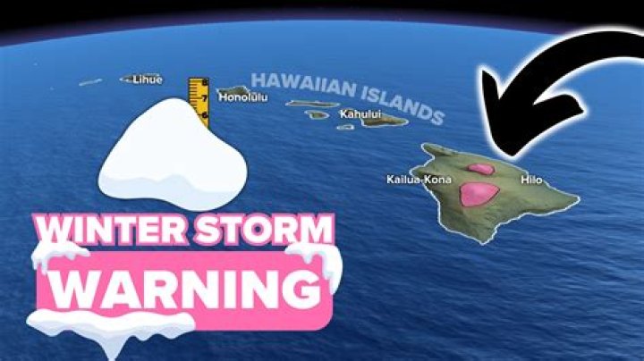Did Hawaii have snow yesterday