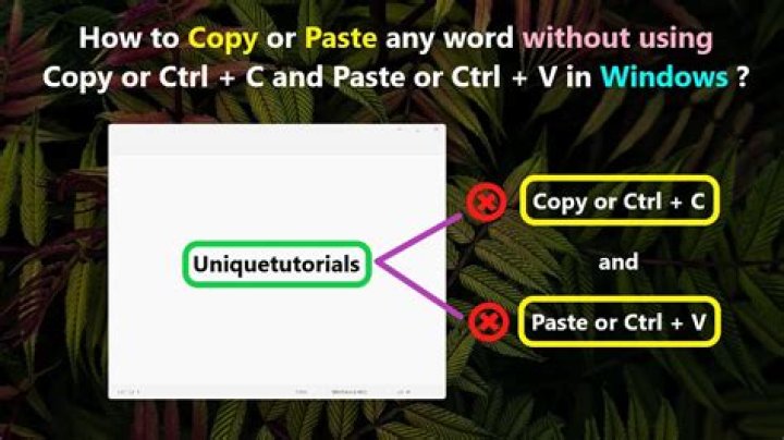 How do I paste without Ctrl V
