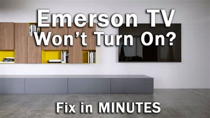 How do I reset my Emerson TV