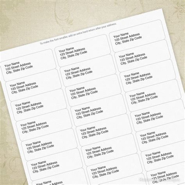 How do I return address labels