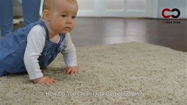 How do you clean dirty carpet edges