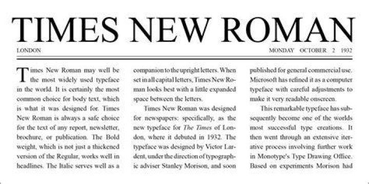 How do you insert Times newer Roman in Word