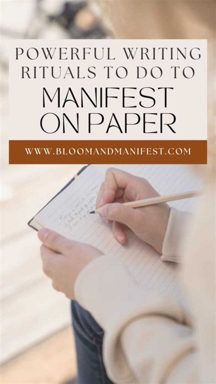 How do you manifest something on paper