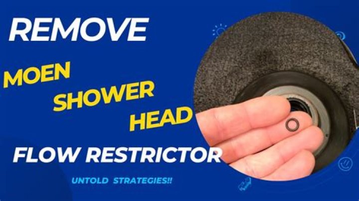 How do you remove the water restrictor from a Speakman showerhead