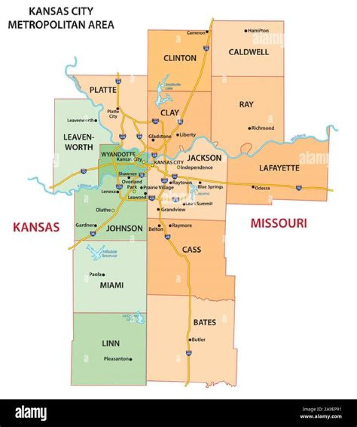 How far apart are Kansas City MO and Kansas City KS