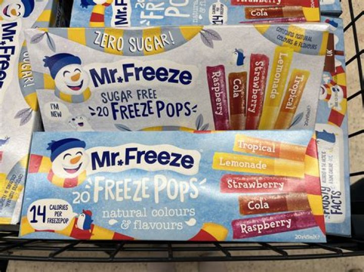 How many calories in a Mr Freeze ice pop