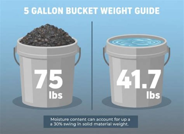 How much does a 5 gallon bucket of rock salt weigh