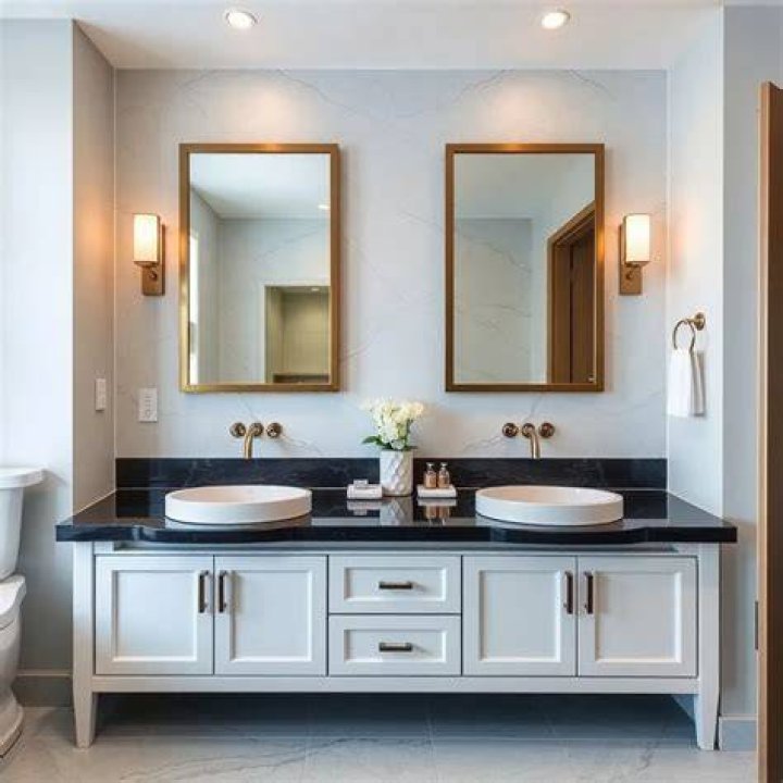 How much space do you need for a double sink vanity