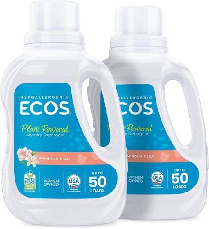 What are the ingredients in ECOS laundry detergent