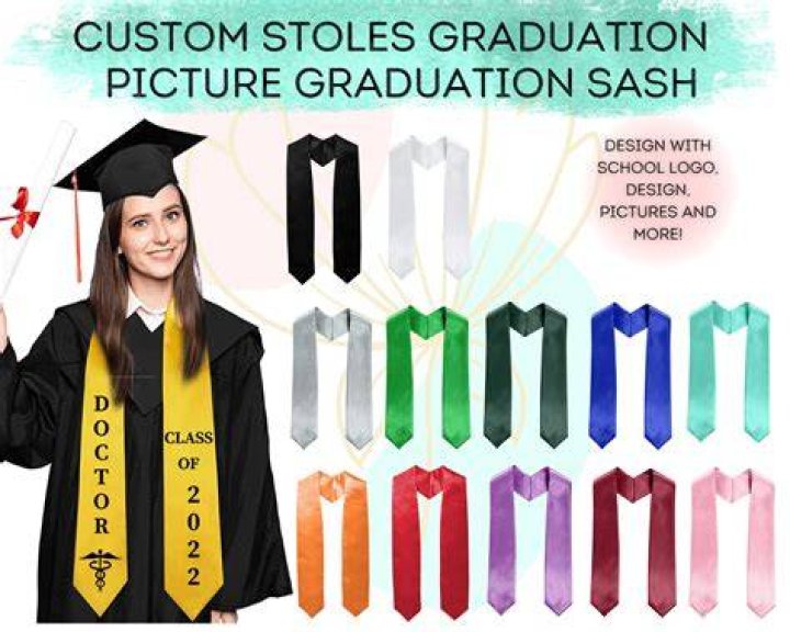 What are the sashes for at graduation