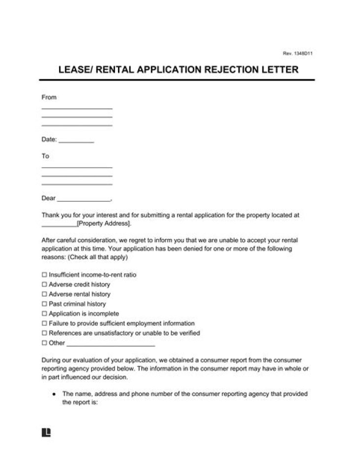 What do you write in a rental application letter