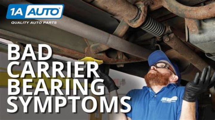 What does a bad carrier bearing feel like