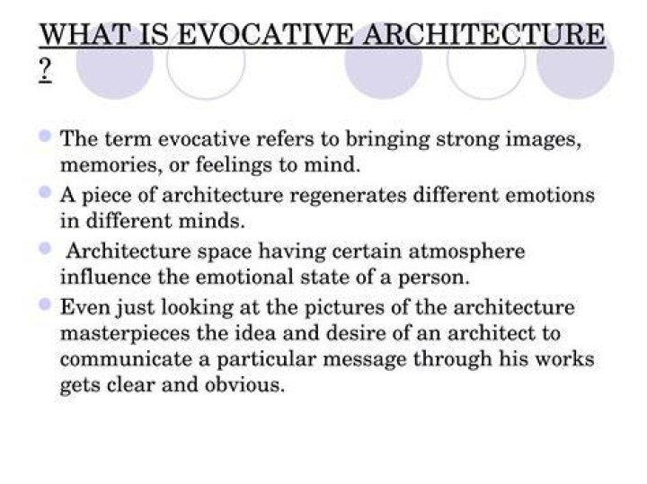What is an evocative image