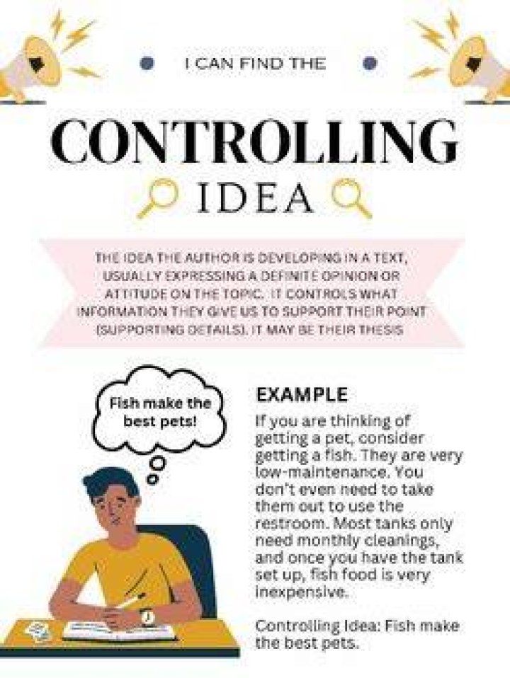 What is an example of a controlling idea