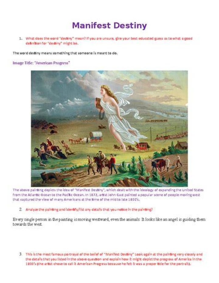 What is manifest destiny in simple terms