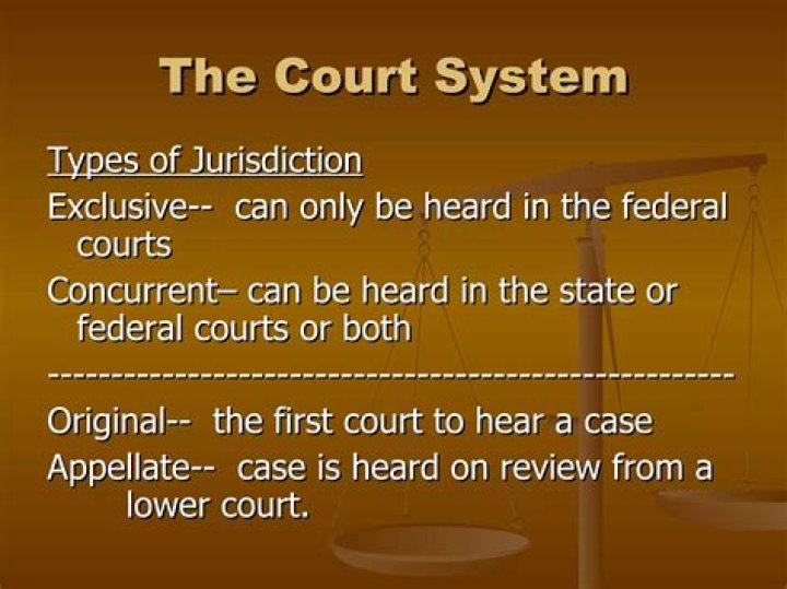 What is the courts authority to hear certain cases called