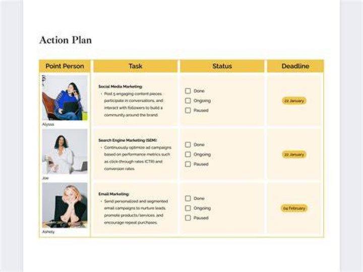 What is the purpose of an action plan quizlet