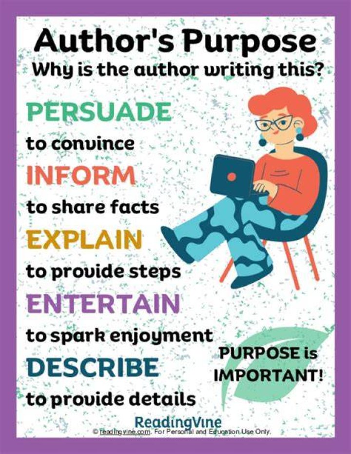 What is the purpose of writing to inform
