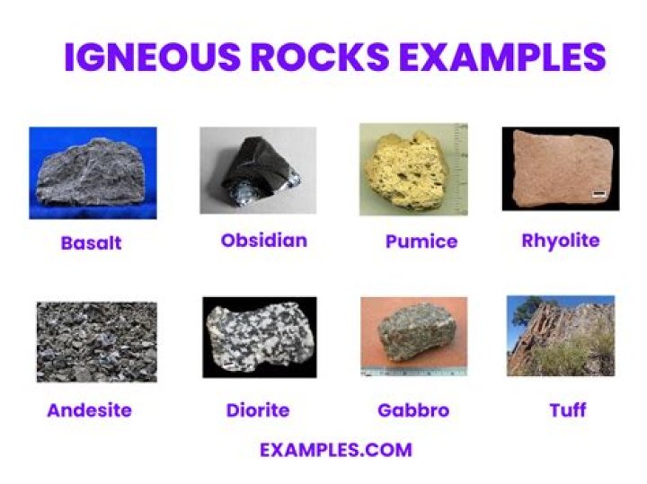 What is the range of grain size for coarse grained igneous rock