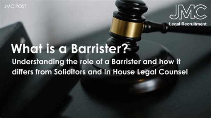 What is the role of a barrister in court
