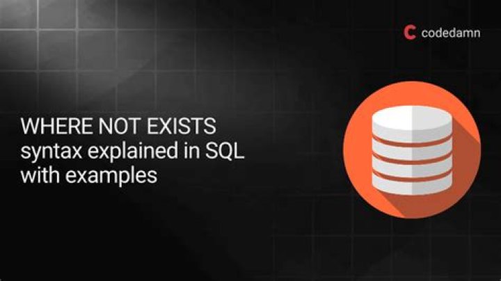 What is the use of not exists in SQL