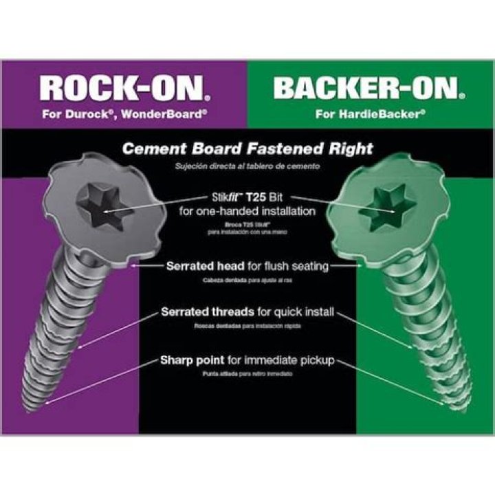What kind of screws do you use for Hardibacker
