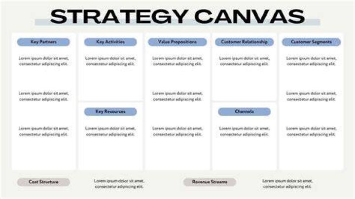 What purposes do the strategy canvas serve