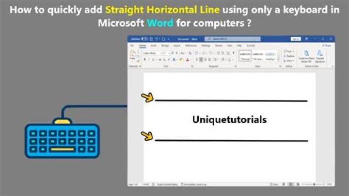 Where is the horizontal line on the keyboard