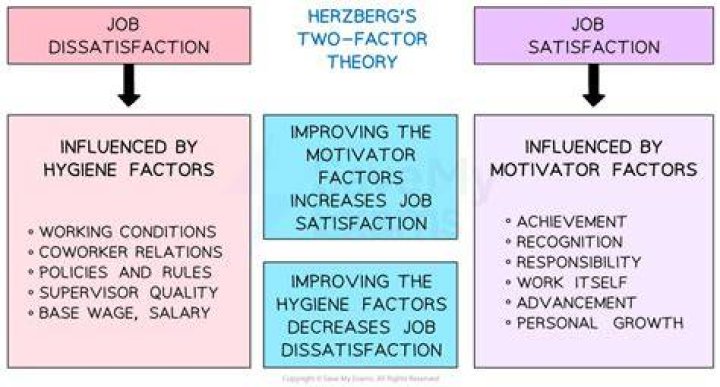 Which is an example of a hygiene factor according to Herzberg