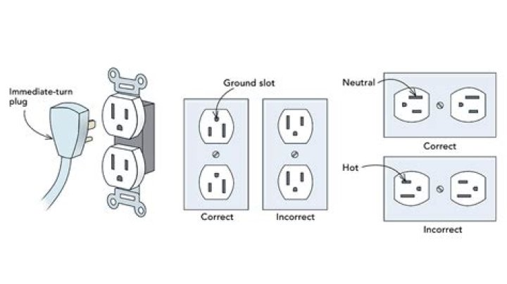 Which is hot on a plug