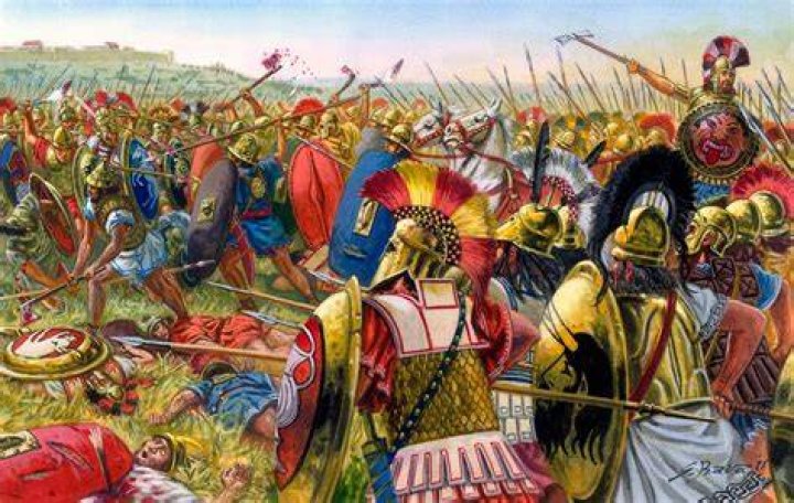 Who defeated the Etruscans