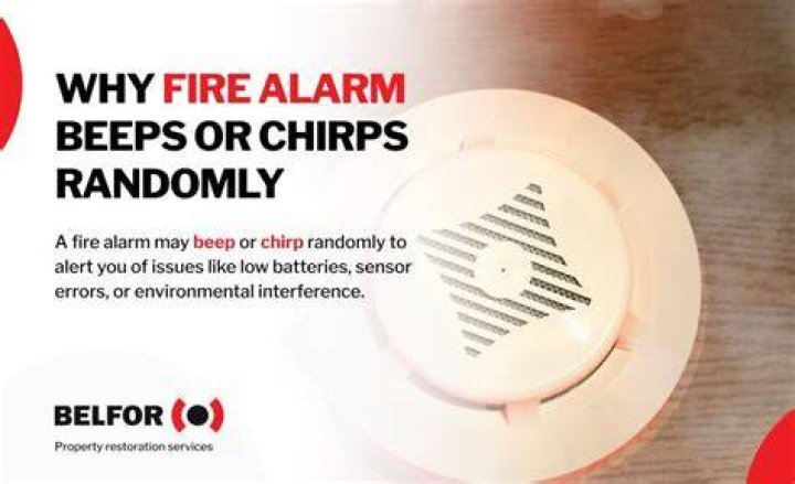 Why does my fire alarm randomly beep