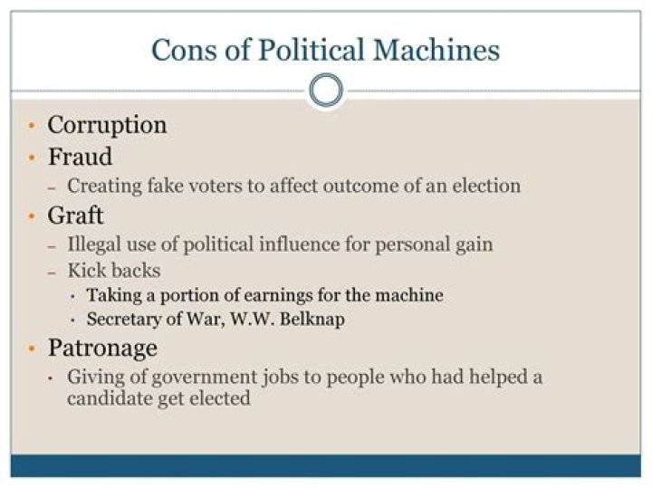 Why were the political machines difficult to break up